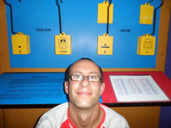 Mein Geburtsdatum im Mayakalender "1 Akbal 6 Uo" 