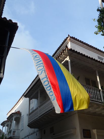 "Colombia somos todos" - "WIR sind Papst" aehhh Kolumbien natuerlich 