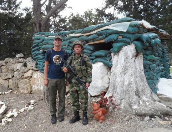 Militaercamp auf dem Weg zum Hostel