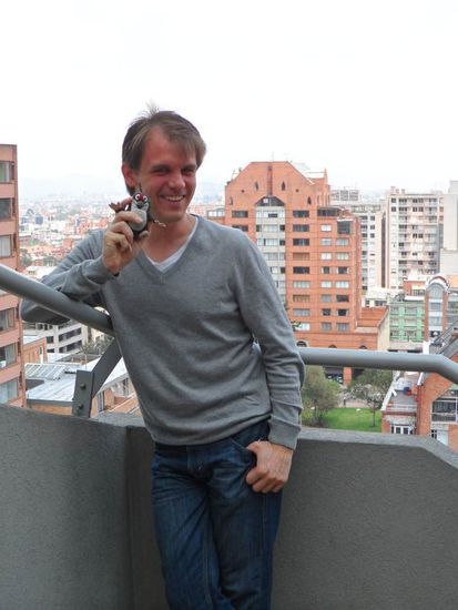 Der Maulwurf mit Tom - unserem Gastgeber