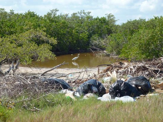eine von vielen kleinen illegalen Muellhalden
