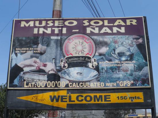 Der "richtige" Aequator. Da hat man sich vor ueber 200 Jahren doch um ein paar Meter verrechnet - Frechheit 