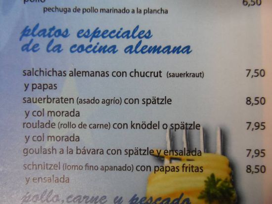 Geil nach 9 Monaten habe ich nochmal so richtig Bock auf deutsche Kueche. Und die machen die Spaetzle sogar selbst!