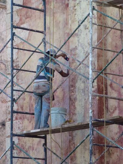 Hier wird an jeder Ecke renoviert - die Stadt putzt sich raus 