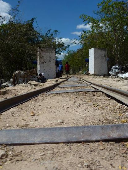 Los geht es zu den Cenoten - alleine die Fahrt ist schon ein kleines Abenteuer