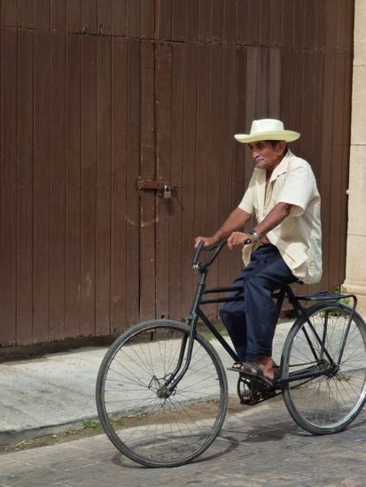 Platz 6: ganz klassisch auf dem Fahrrad