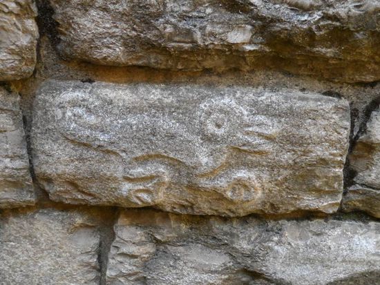 Eine von wenigen Verzierungen