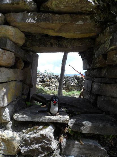 Das einzige Gebaeude mit Fenster - man vermutet ein Versammlungsraum