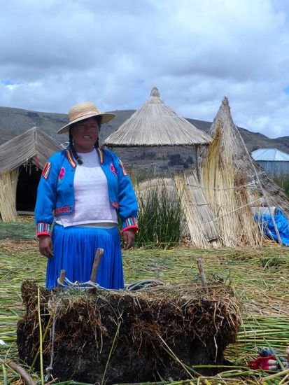 Schritt 1: Schilfballen zusammen binden