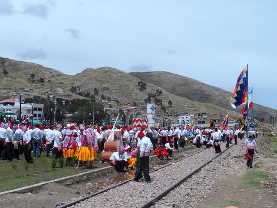 Castorblockade am Titicacasee 