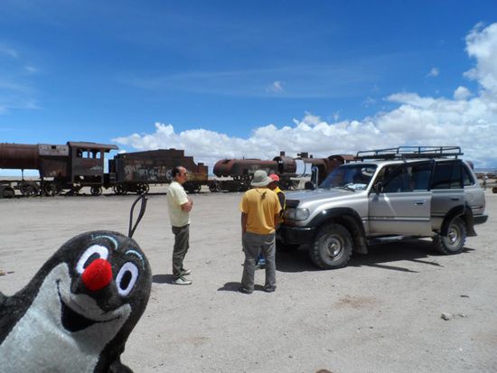 1. Stopp um ein paar alte verrostete Loks zu bestaunen