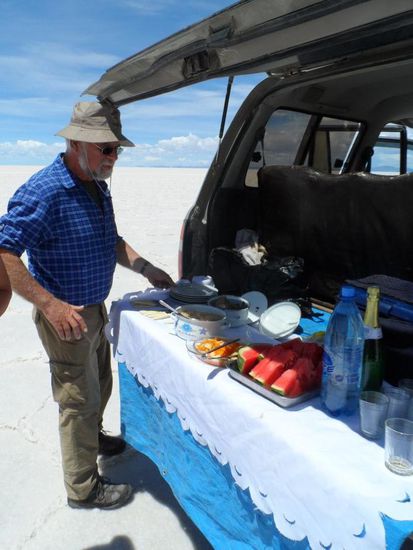Mittagessen auf dem Salzsee