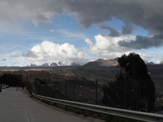 Auf dem Weg von El Alto nach La Paz