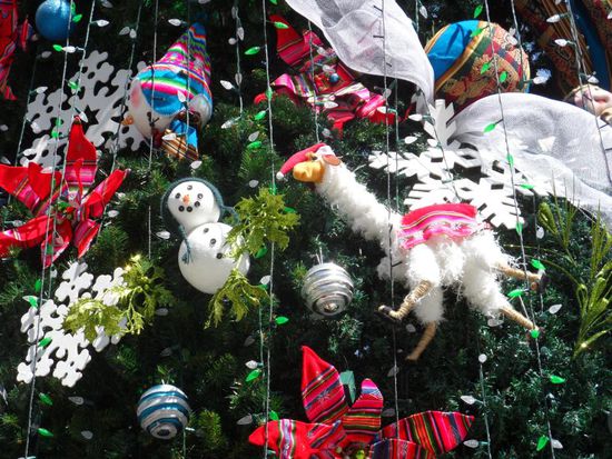 Schneemann und Weihnachtslama - super!