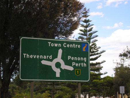 Nur ein Weg fuehrt nach Perth...