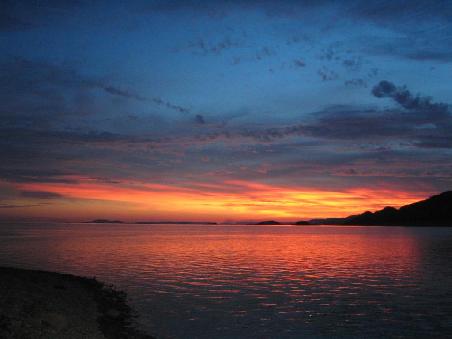 Sonnenuntergang am Lake Argyle