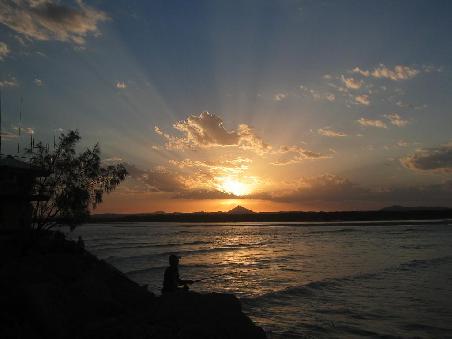 Sunset am Fluss