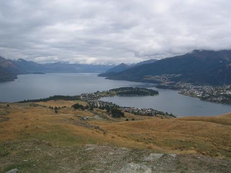 Aussicht auf Queenstown und Lake Wakatipu
