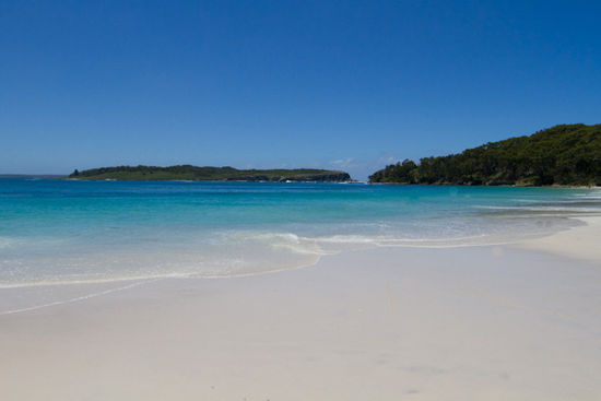 einer der weissen Strände von "Yarvis Bay"