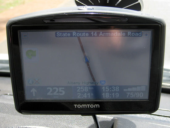 225 km gerade aus - dann mal kleine Kaffeepause