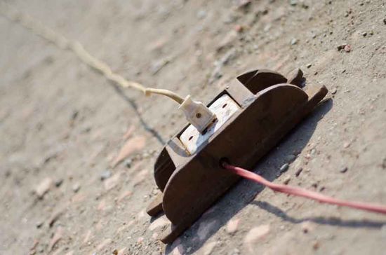 Verlängerungskabel in der Zitadelle, wo irgendein Fest vorbereitet wurde.