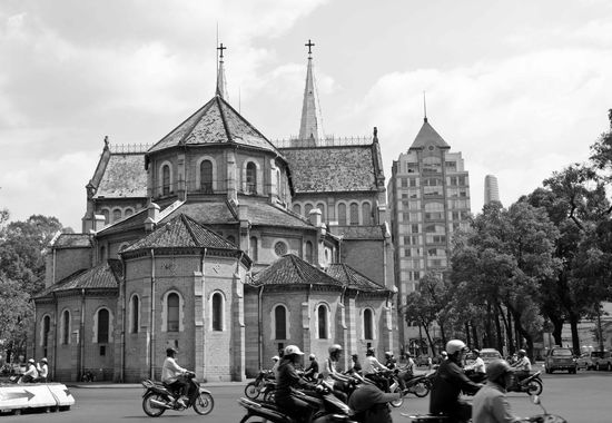 die von den Franzosen errichtetet Kathedrale "Notre Dame"