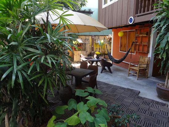 Hinterhof des Guesthouses