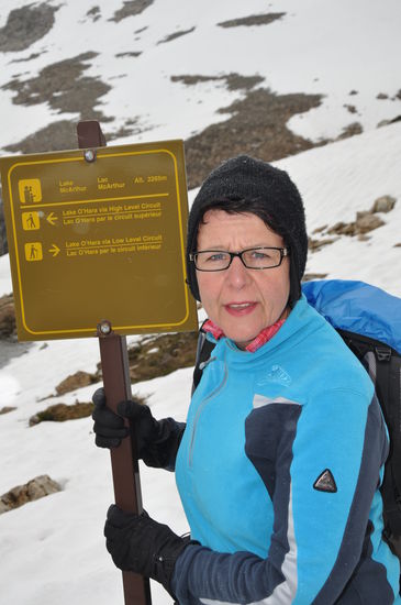 Es schneite sogar ein bisschen.