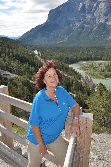 Banff an den Hoodoos. Hier hat man auch einen herrlichen Ausblick auf den Bow River...