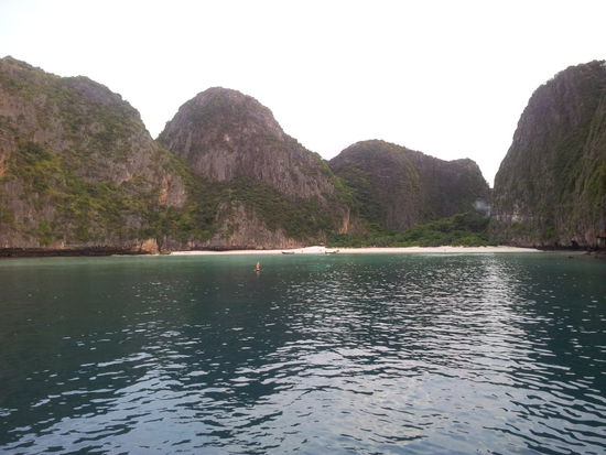 Eine Stunde vorher warn hier noch locker 20 Boote....