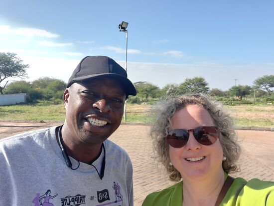 Mein Fahrer George und ich