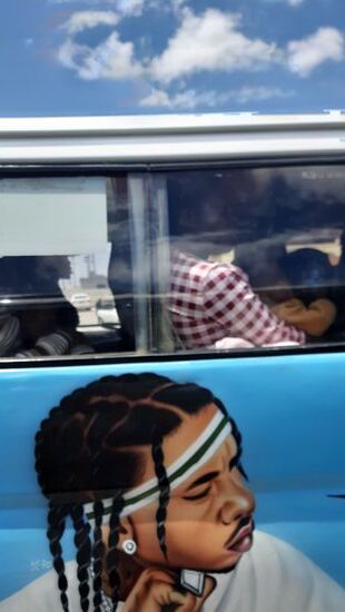 ...und dann sehe ich diesen Van....