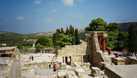 Der Palast von Knossos.