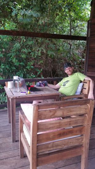 Man(n) arbeitet auch im Urlaub! Als webmaster hat man aber coole Arbeitsplatzbedingungen.