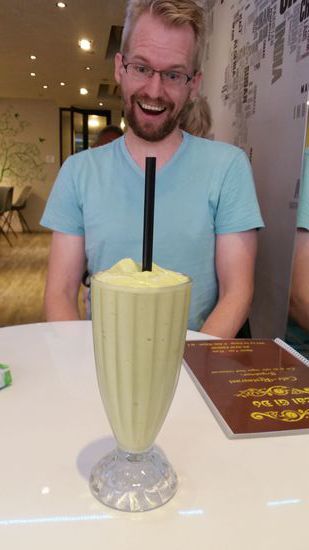 "I love it (Avocado-shake) , baby!"