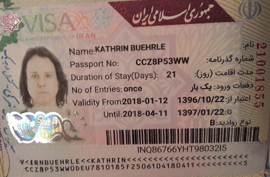 Mein Visum samt "Verbrecherbild" ist da 