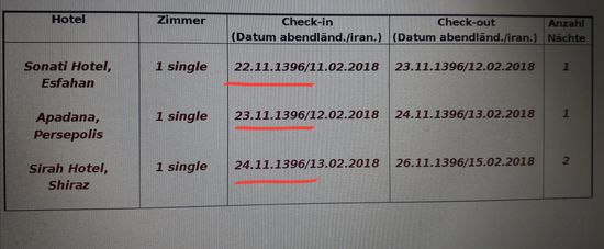 Ich hoffe, die Hotelausstattung ist nicht wie im 14. Jahrhundert unserer Zeitrechnung 