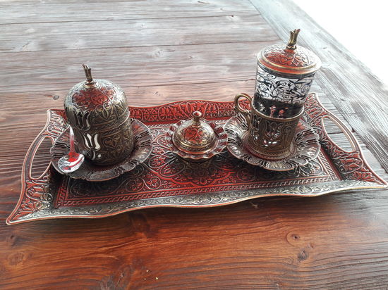 Türkischer Kaffee - immer extra hübsch arrangiert