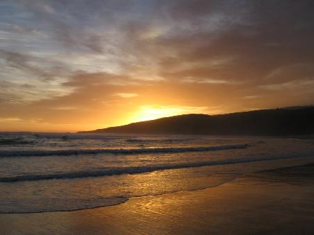 Sonnenuntergang vom Strand aus...