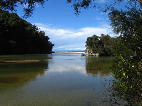Das Wasser froschgruen, das Aushaengeschild des Parks