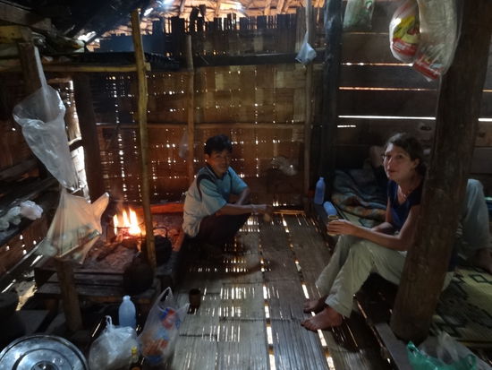 Die Küche im Bambushaus.