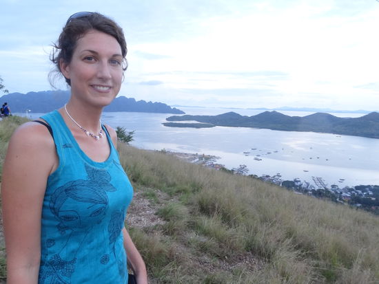 Ausblick auf Coron vom nahe gelegenen Hügel.