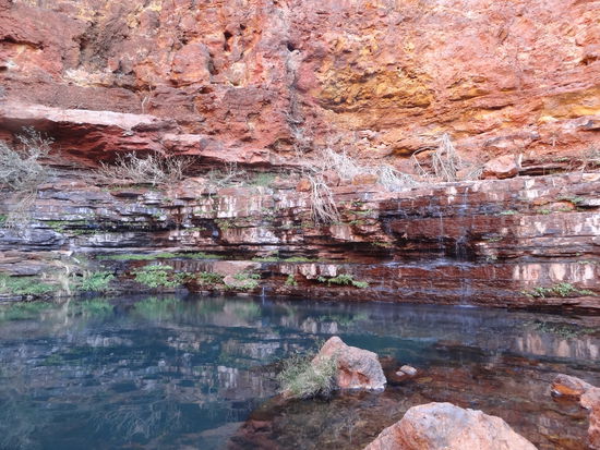 Circular Pool um 8 Uhr Morgens. Das Wasser war eiskalt!