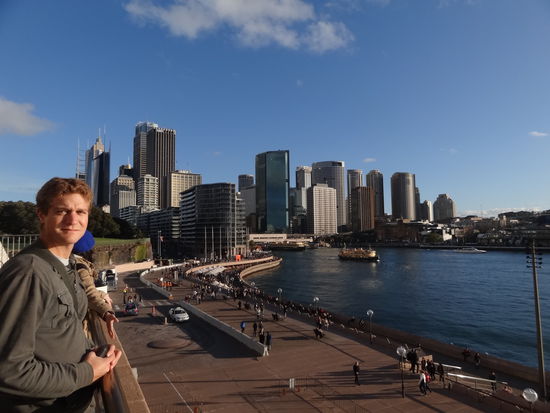 Ausblick vom Opera House auf die Stadt.