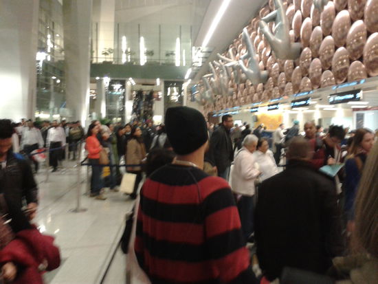  IGI Airport Ankunftshalle in Delhi