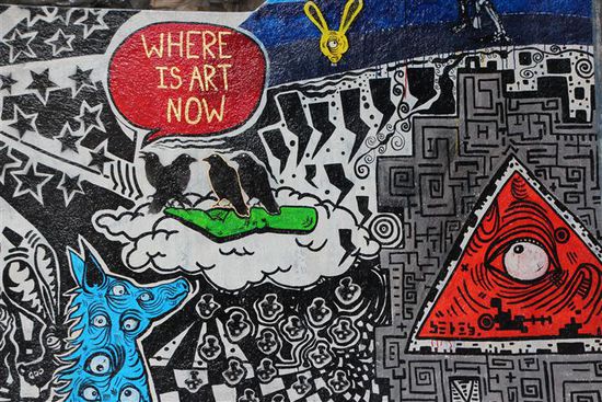 ... und unerwartet schöne Streetart Kunstwerke!