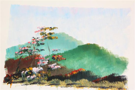 Das beweist schon echtes Rüsselspitzengefühl, oder!? So gut hätt ich das auf jeden Fall nicht hingekriegt! Ach ja... Das Papier auf dem gemalt wurde war definitiv am Anfang weiss!