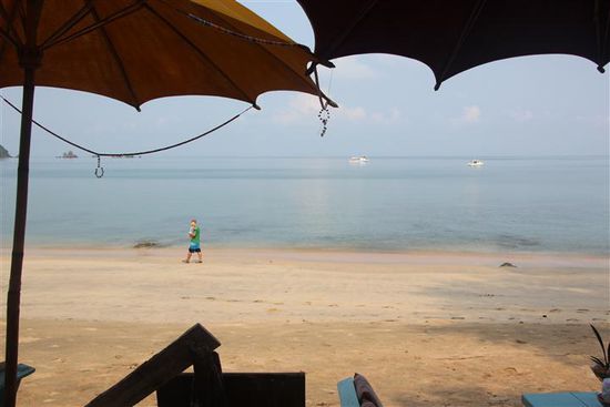 die wohl den schönsten Strand der Insel haben soll.