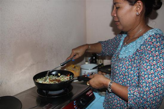 Hier wird leckeres Pad Thai gekocht!