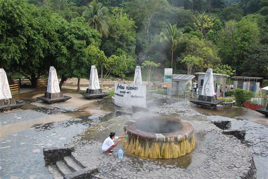 Die heissen Quellen von Ranong.